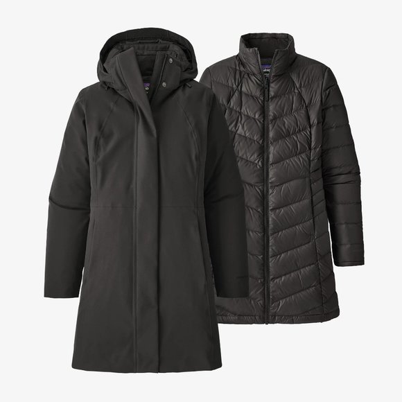 New Patagonia Women's Tres 3-in-1 Parka Medium Black